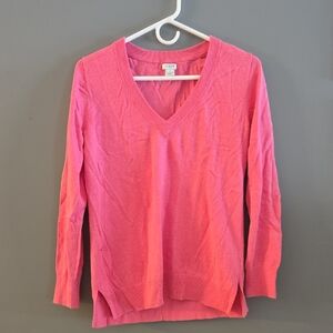 J. Crew Bright Pink Knit Top